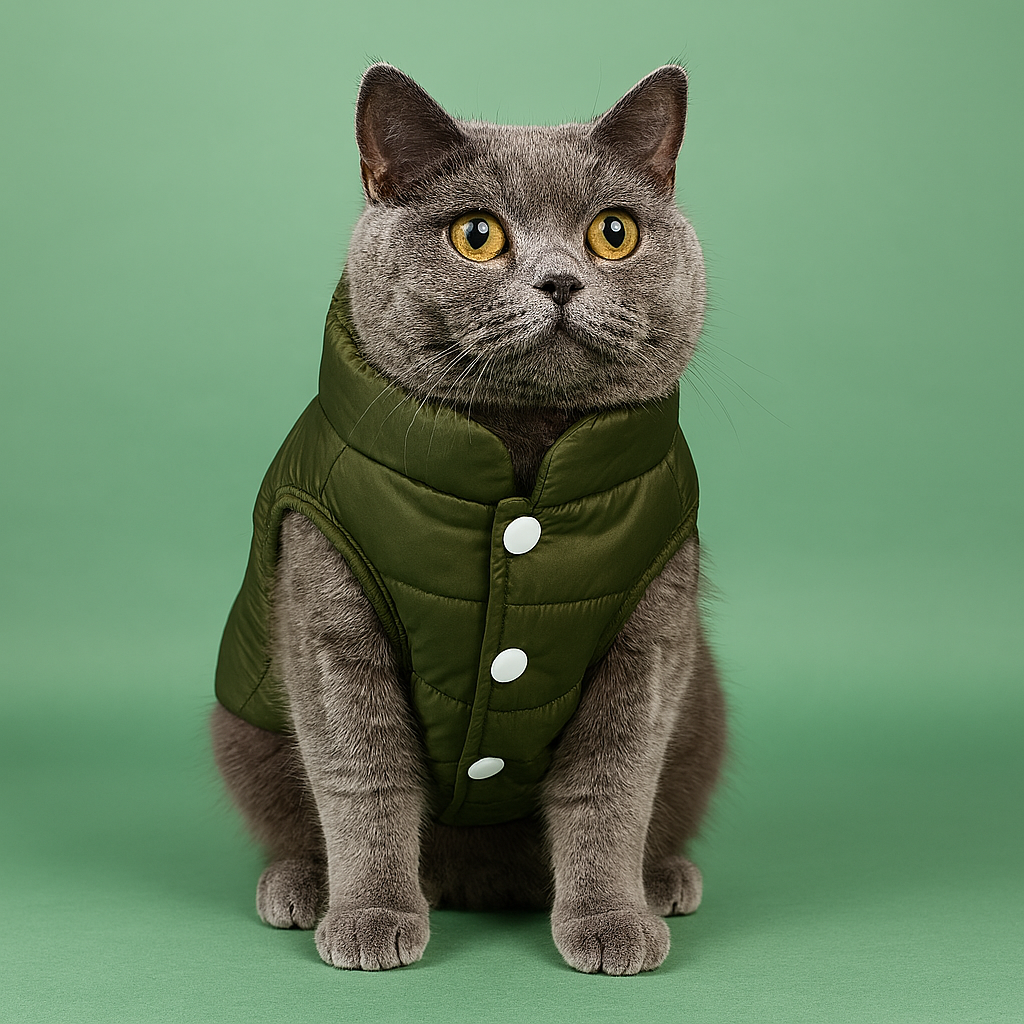 Sporty Warm Coat for Small Cats and Dogs