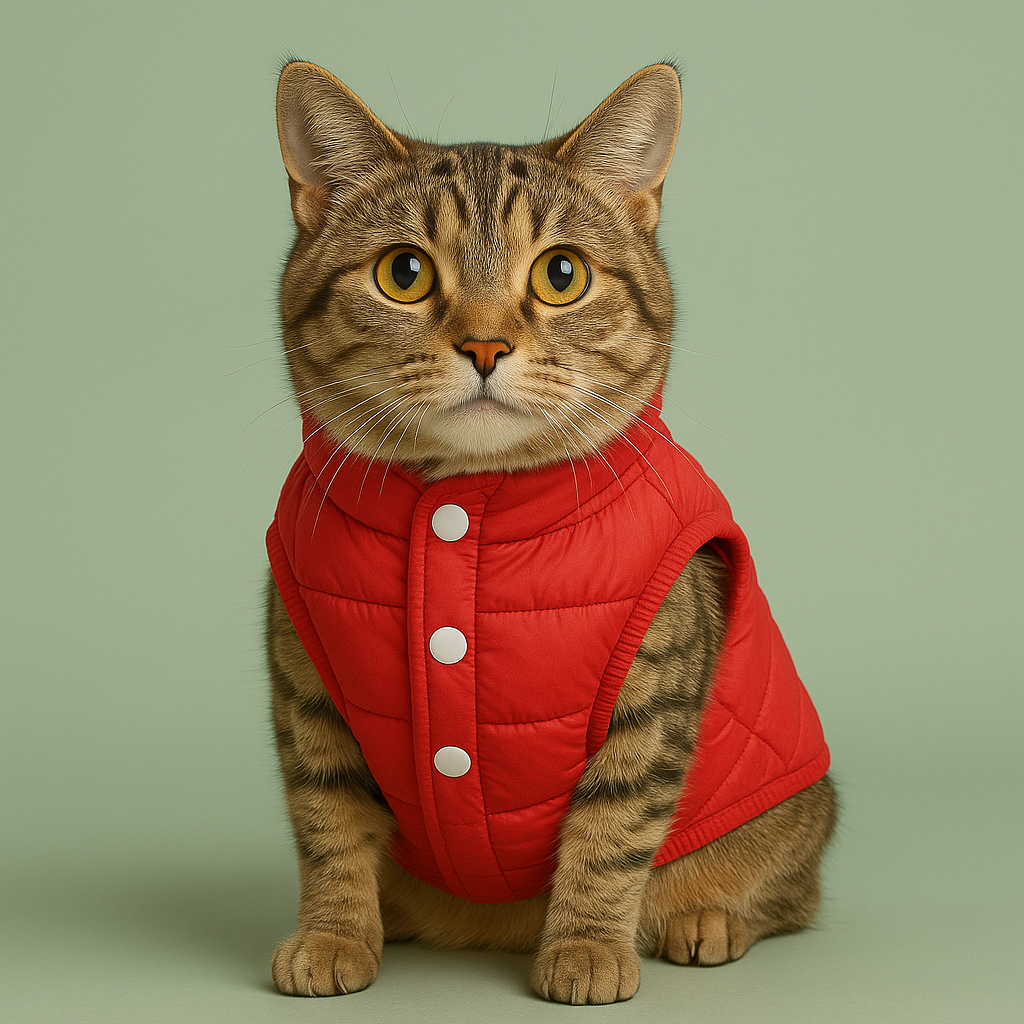 Sporty Warm Coat for Small Dogs & Cats Red
