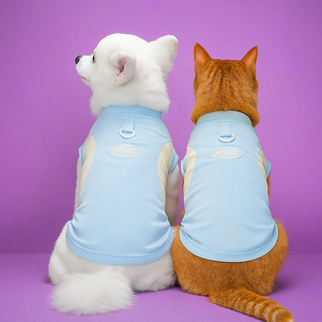 Summer Cooling Vest for Dogs & Cats - Blue