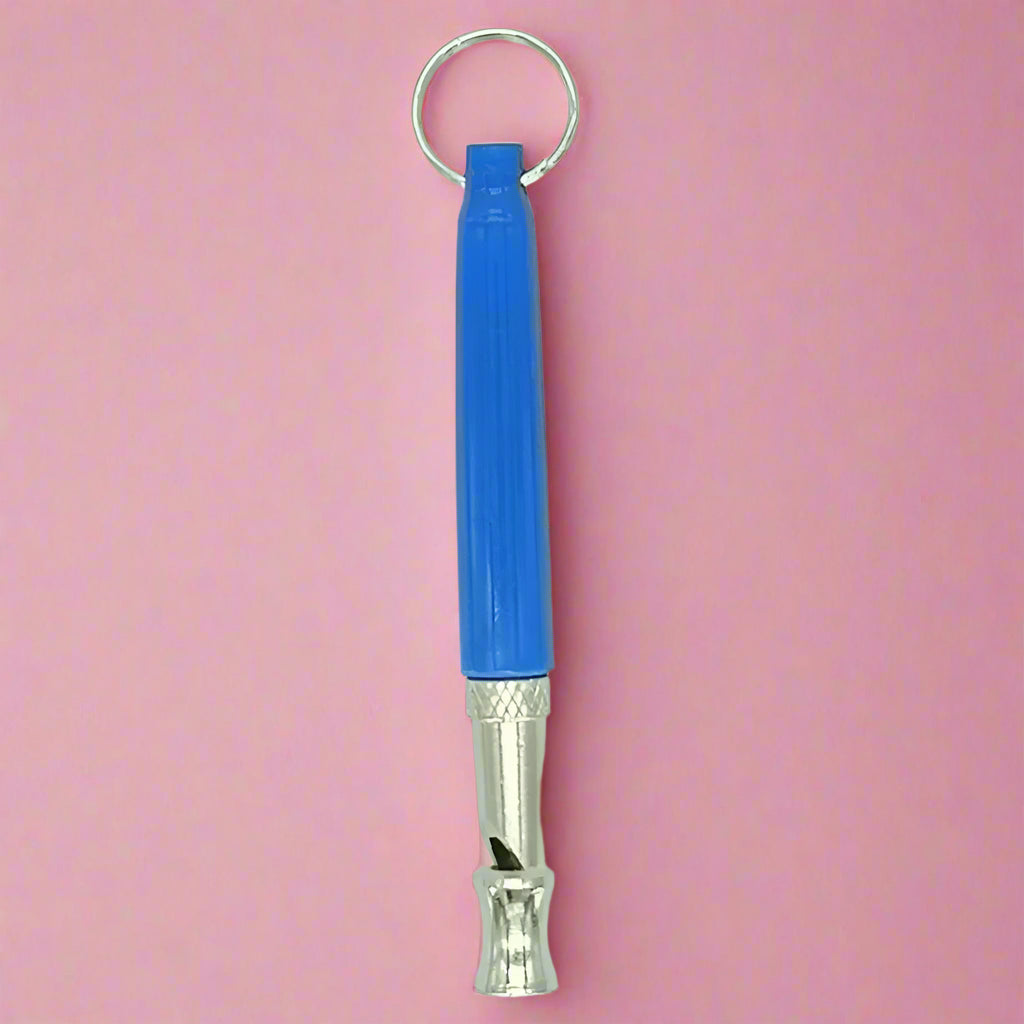 Ultrasonic Dog Whistle for Training & Bark Control - Blue
