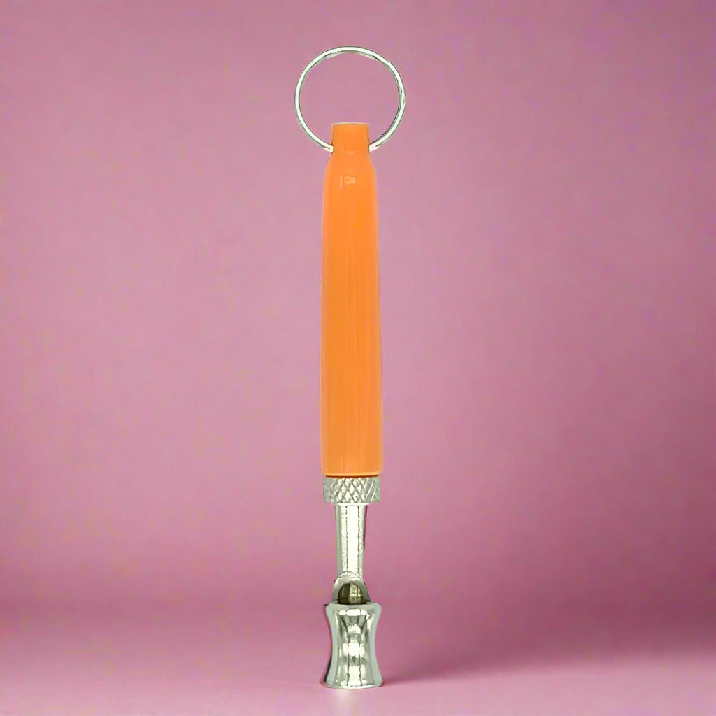 Ultrasonic Dog Whistle for Training & Bark Control - Orange