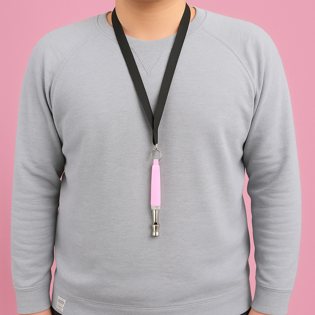 Ultrasonic Dog Whistle for Training & Bark Control - Pink