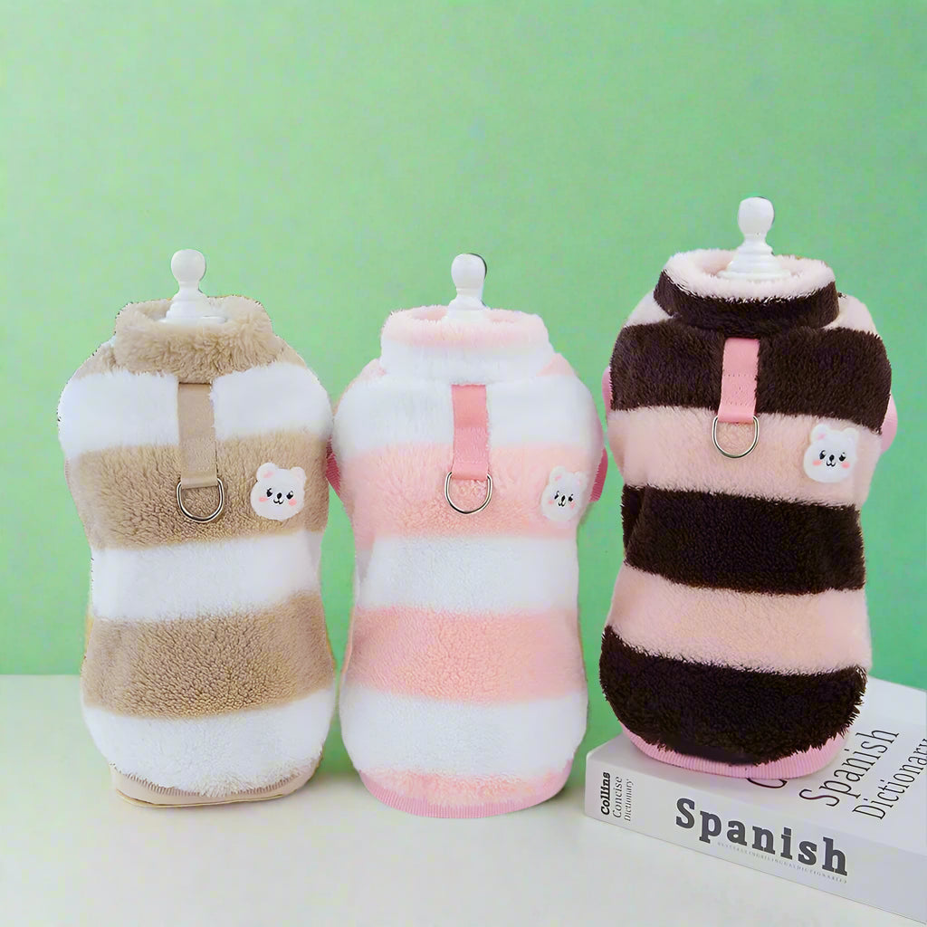 Warm Fleece Pet Sweater for Small Dogs & Cats