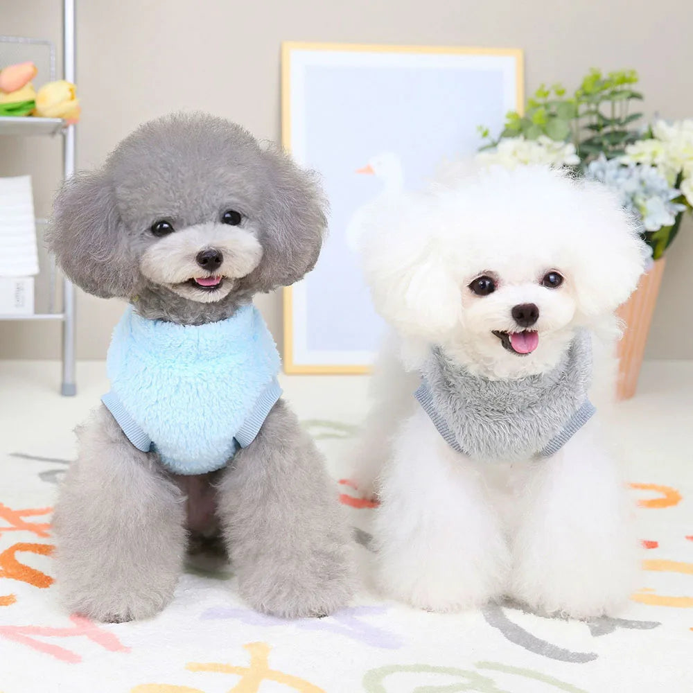 affordable dog clothing Warm Fleece Dog Sweater for Small Pets