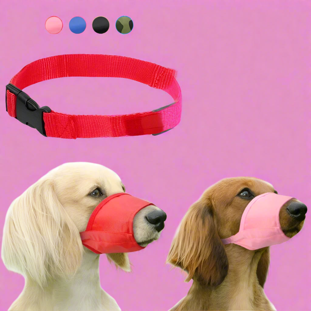 anti bark muzzle Adjustable Nylon Dog Muzzle for Training