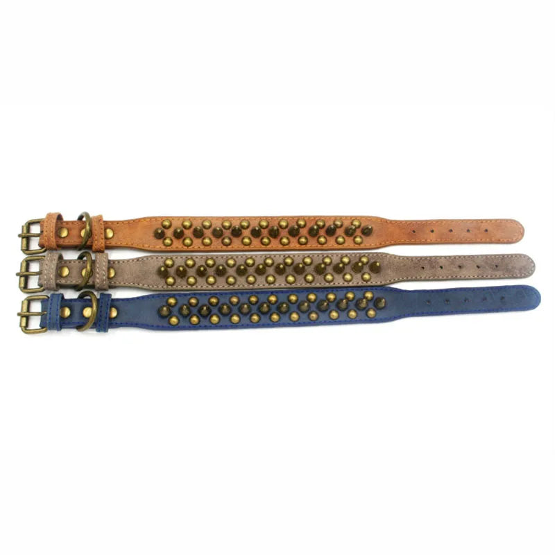 best pet collar
 Spiked Leather Dog Collar for All Breeds