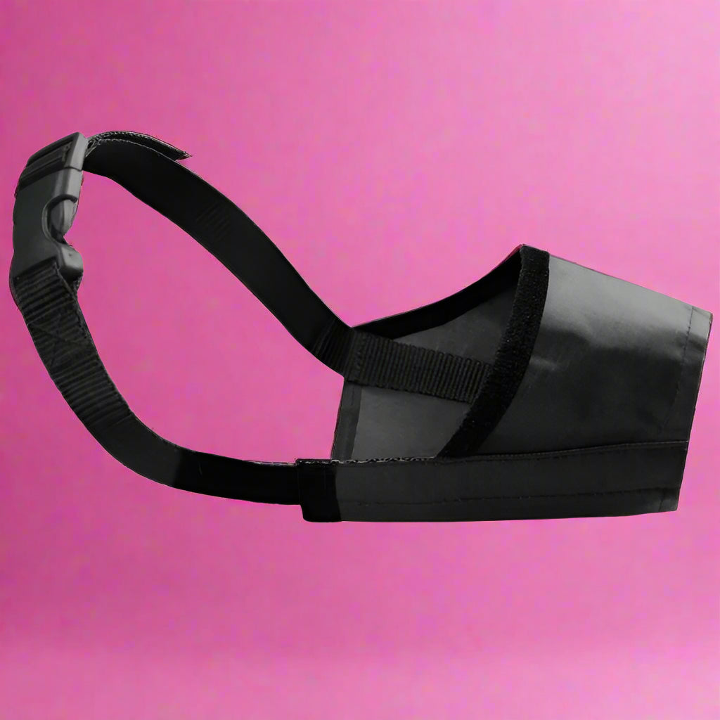 black Adjustable Nylon Dog Muzzle for Training
