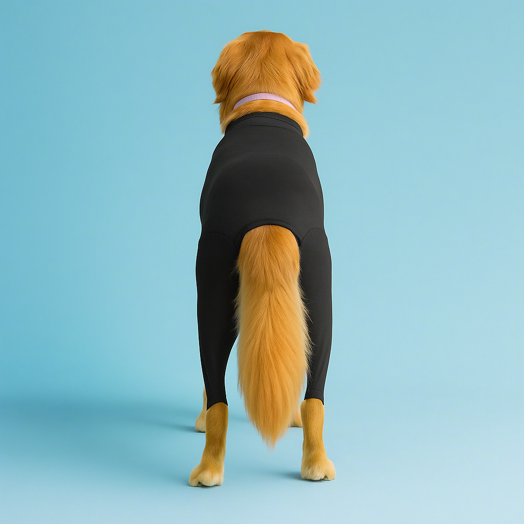 black Anxiety-Calming Dog Jumpsuit 