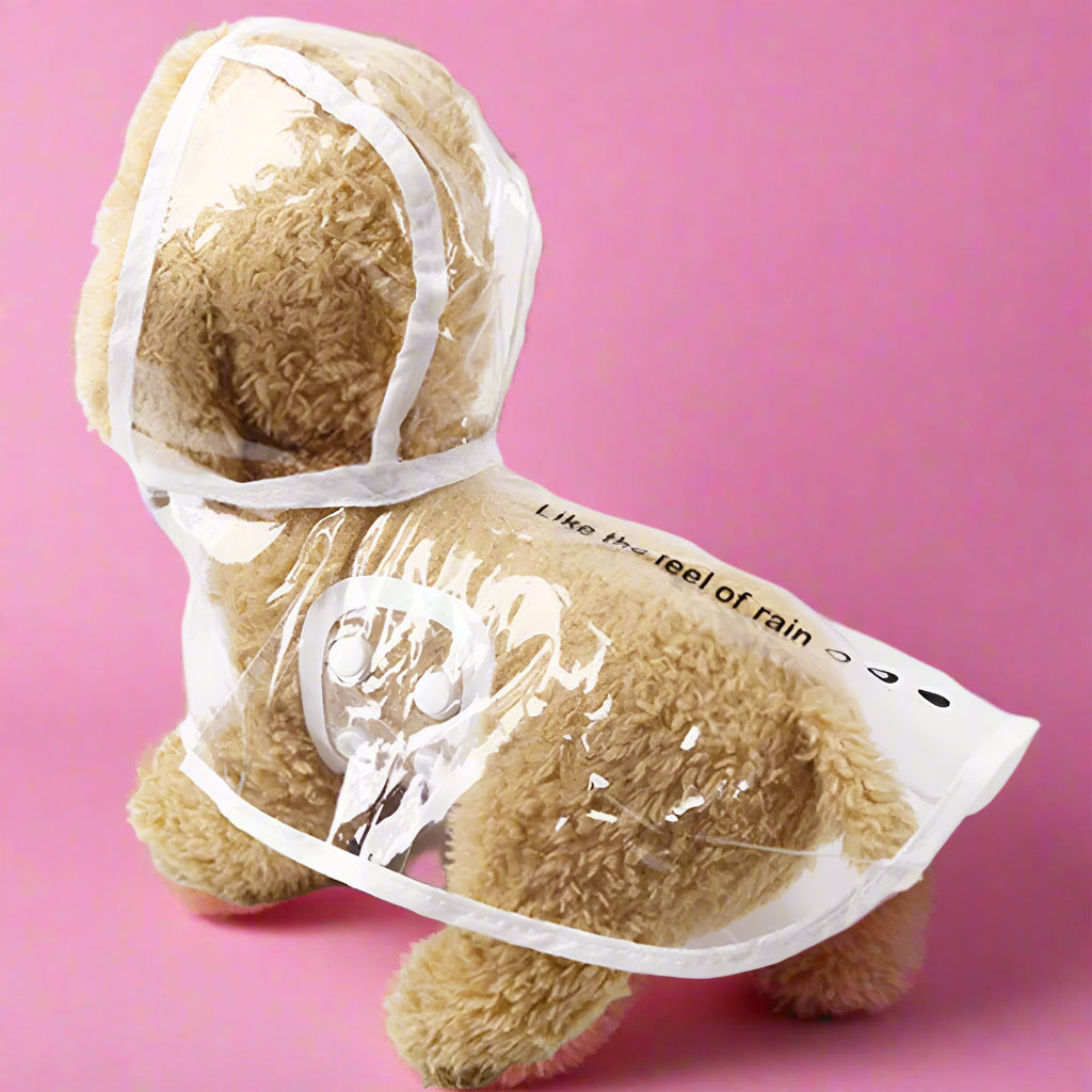 buy dog clothes online
 Clear Raincoat for Small Dogs