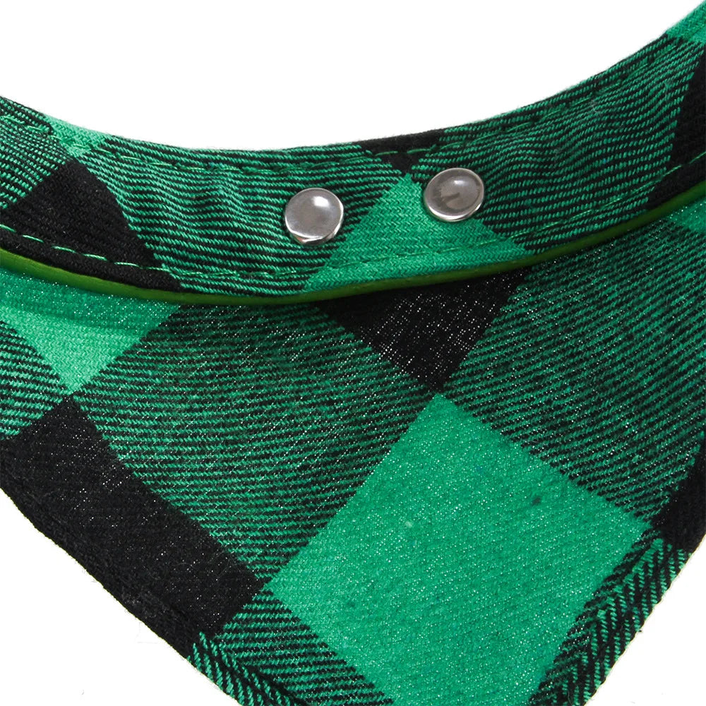 cat bandana
 Adjustable Plaid Dog Bandana Neckerchief for Pets