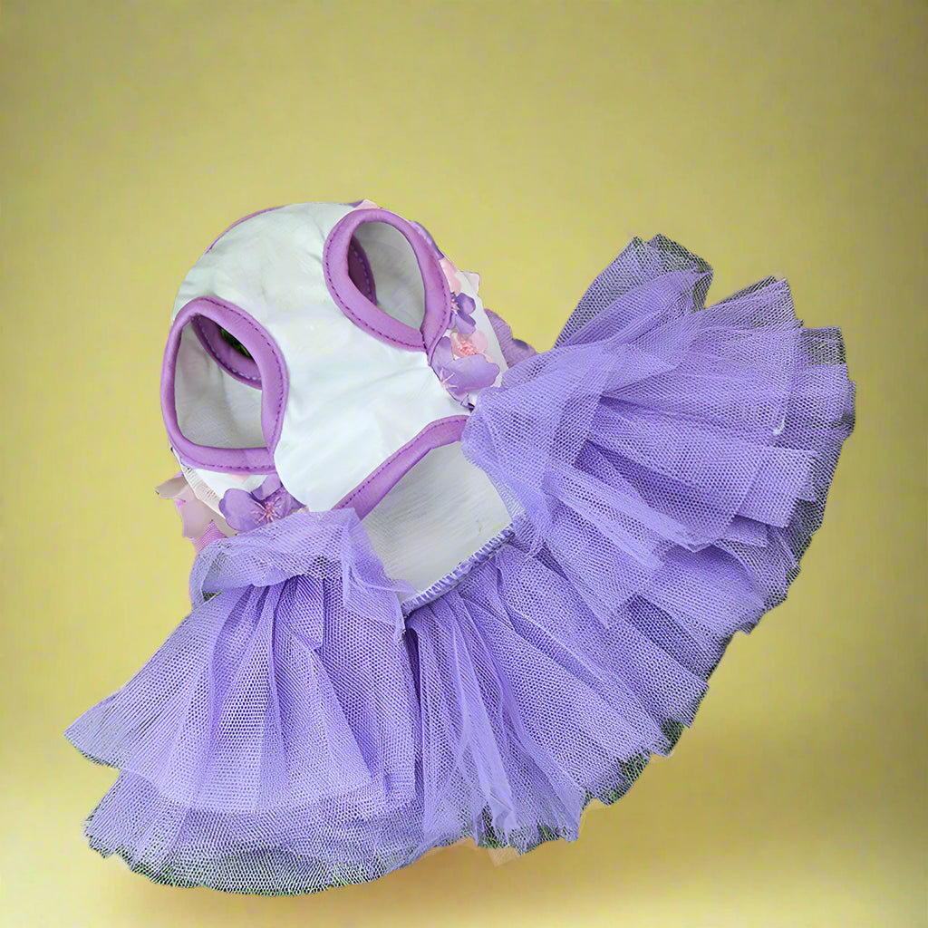 cheap dog clothes online
 Lace Chiffon Floral Pet Dress for Summer