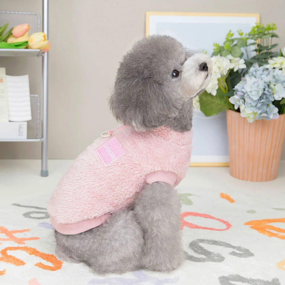 clothes for dogs Warm Fleece Dog Sweater for Small Pets