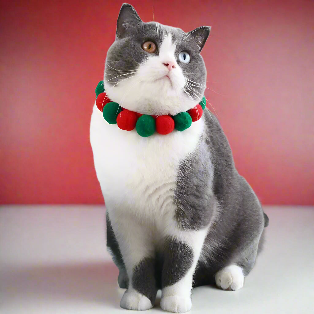 designer dog collars
 Cute Plush Ball Pet Necklace Collar for Cats & Small Dogs