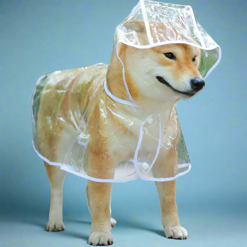 dog apparel
 Clear Raincoat for Small Dogs