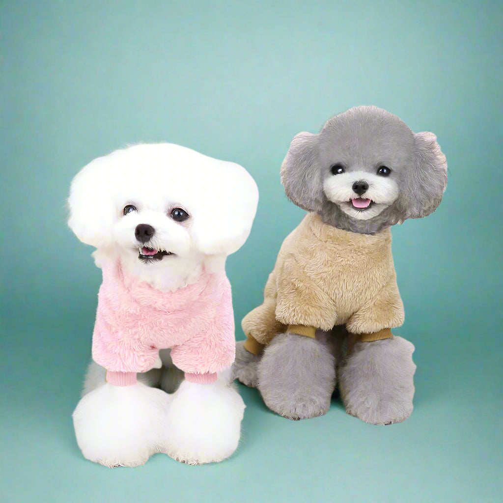 dog clothing online Warm Fleece Dog Jumpsuit for Small Pets