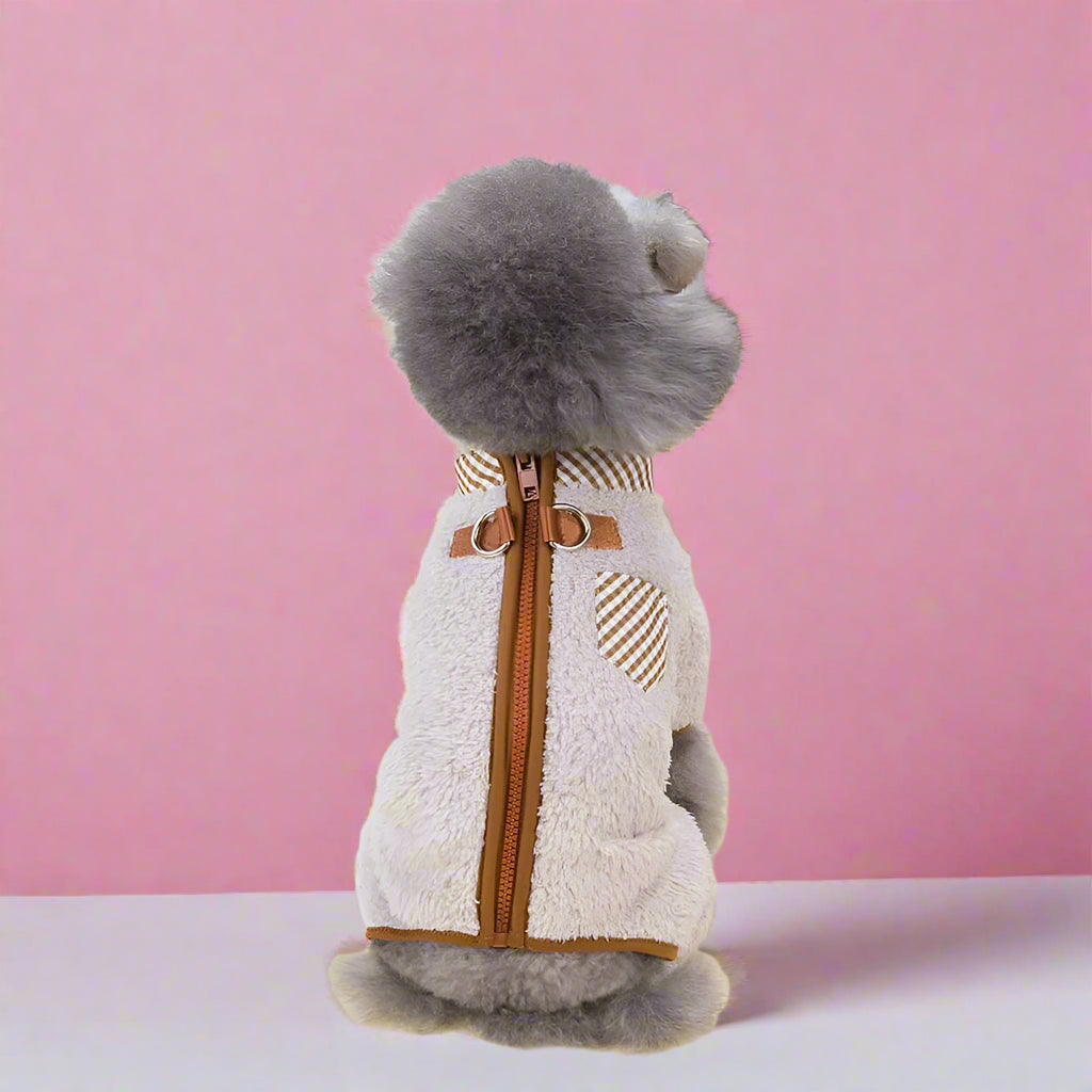 dog clothing online Winter Plush Dog Jumpsuit for Small Pets