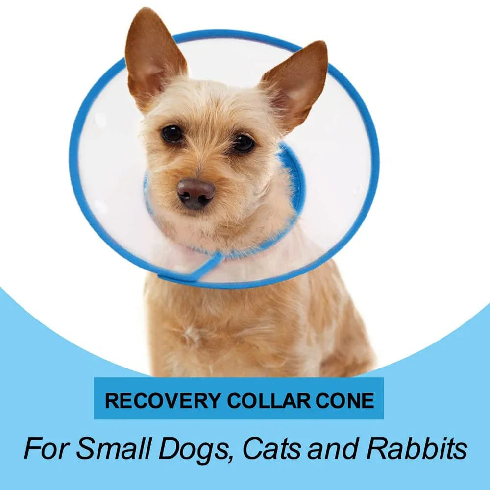 dog cone collar after surgery Soft Adjustable Pet Recovery Cone Collar for Dogs & Cats