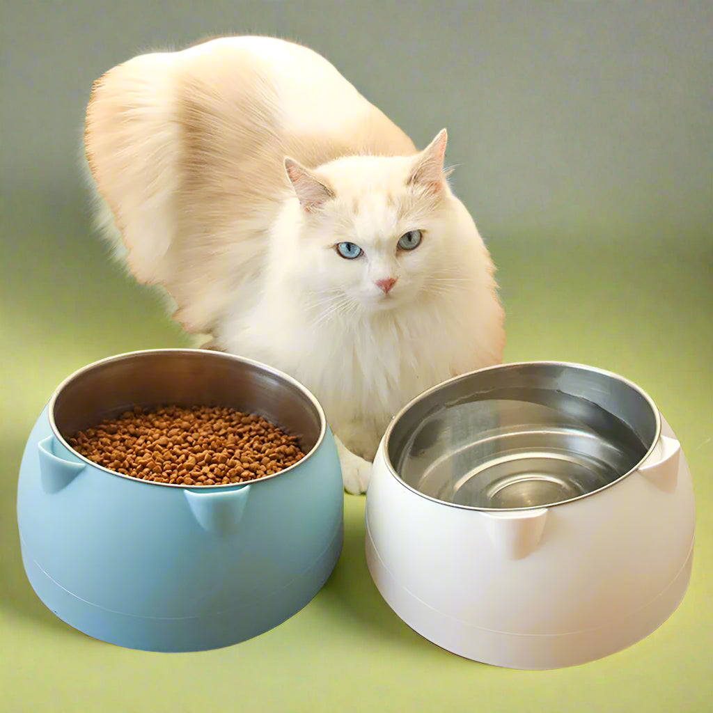 dog food dispenser
 Tilted Pet Bowl Non-Slip Raised Cat Dog Feeder