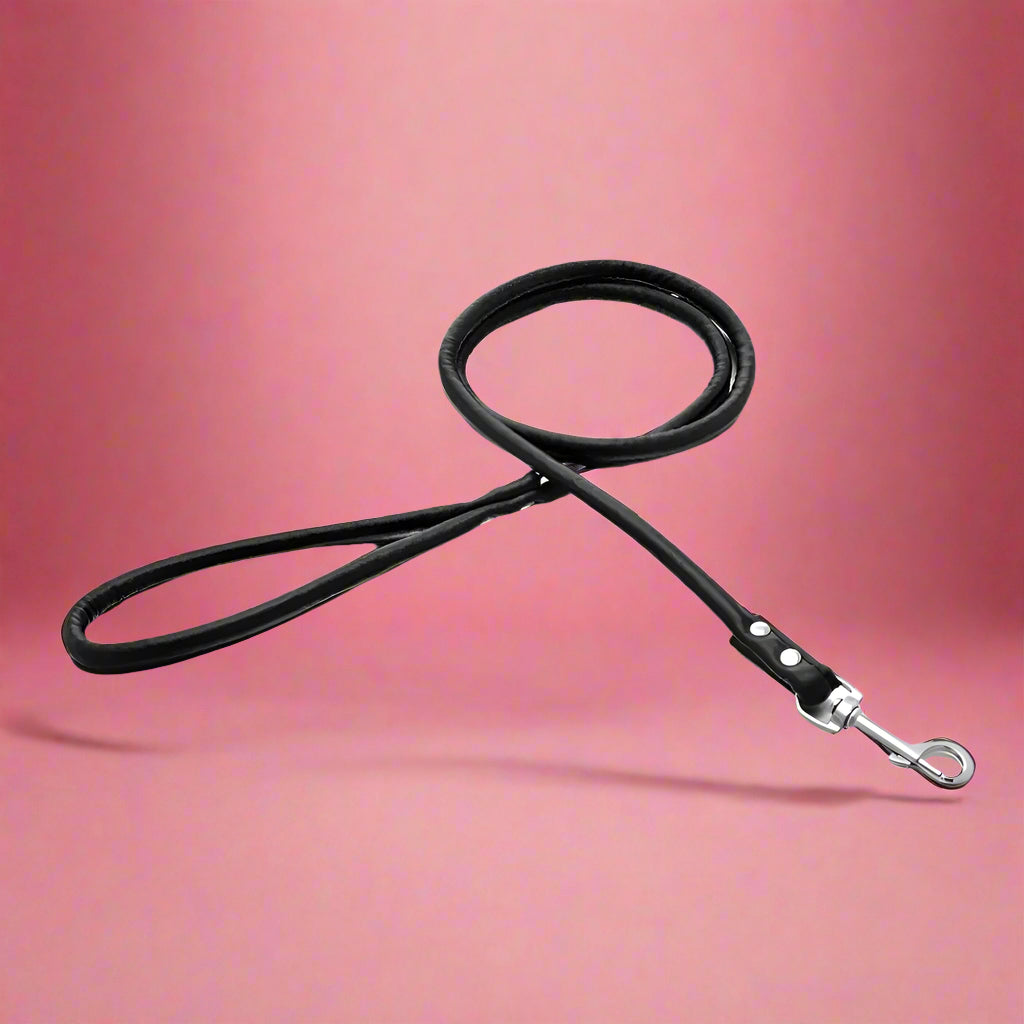 dog leash for dogs that pull
 Colorful PU Rolled Dog Leash for Small Breeds