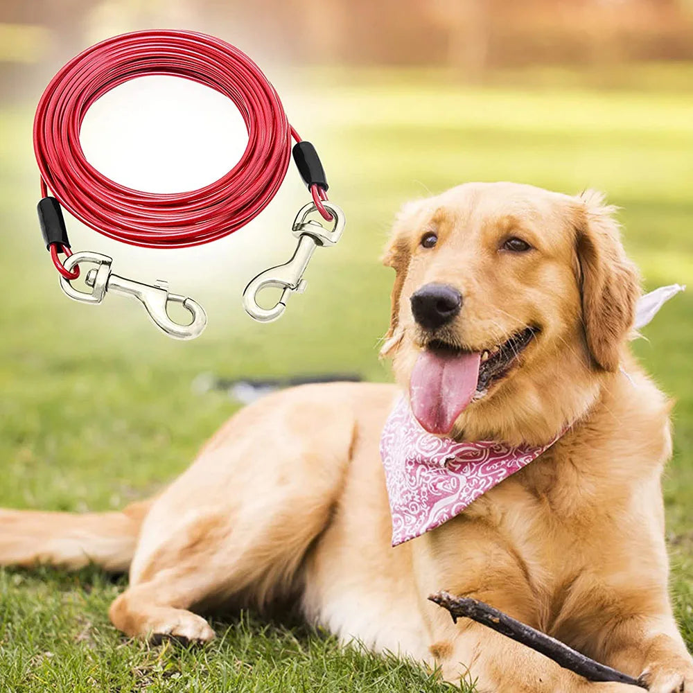 dog leash price
 Strong Dog Cable Leash for Outdoor Use