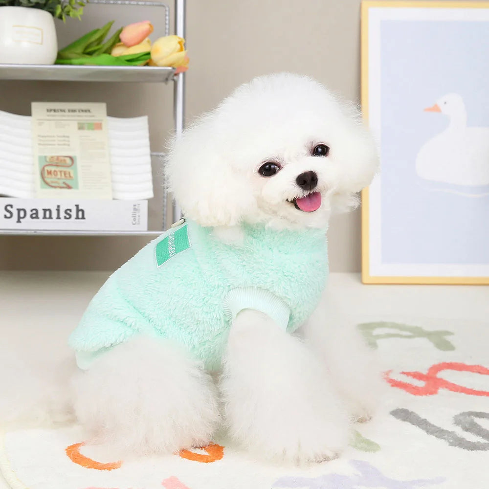 dog outfits Warm Fleece Dog Sweater for Small Pets