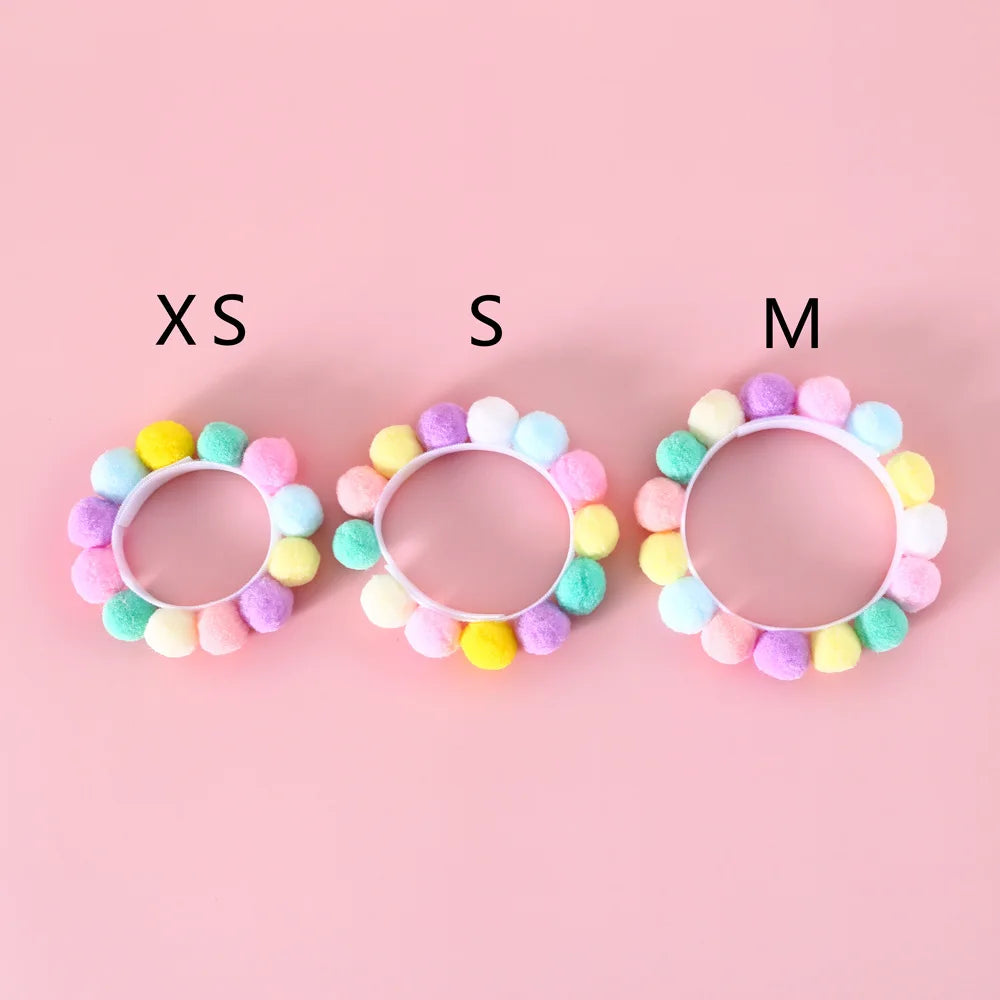 fashionable dog collars
 Cute Plush Ball Pet Necklace Collar for Cats & Small Dogs