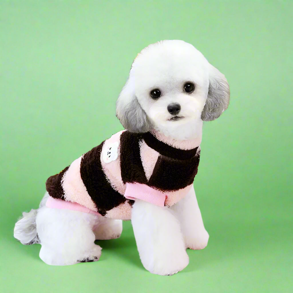 furrywags Warm Fleece Pet Sweater for Small Dogs & Cats 

