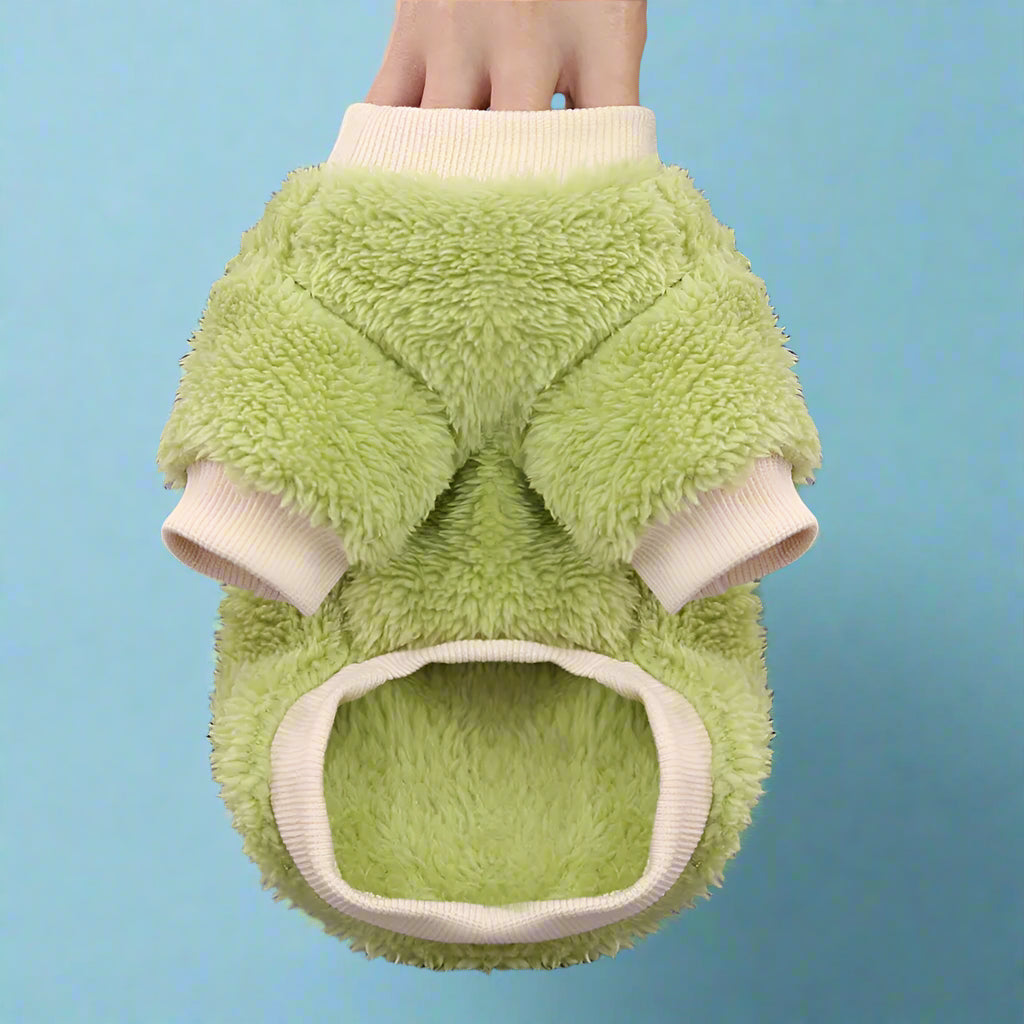 green  Fleece Winter Pet coat for Dogs & Cats