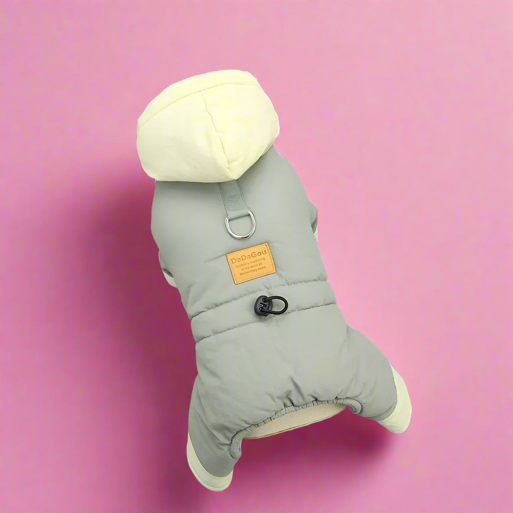 green Small Dog Padded Winter Snowsuit