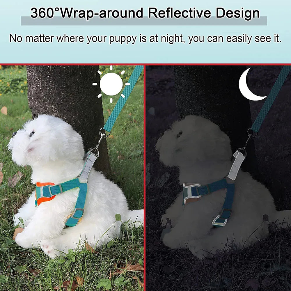 harness for puppies
 Reflective Step-In Dog Harness & Leash Set