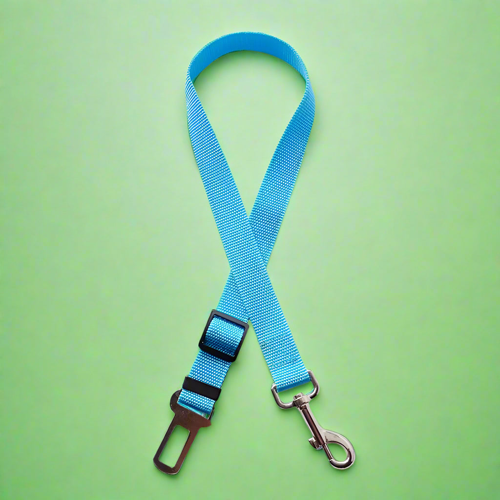 light blue Adjustable Pet Car Seat Belt Safety Leash