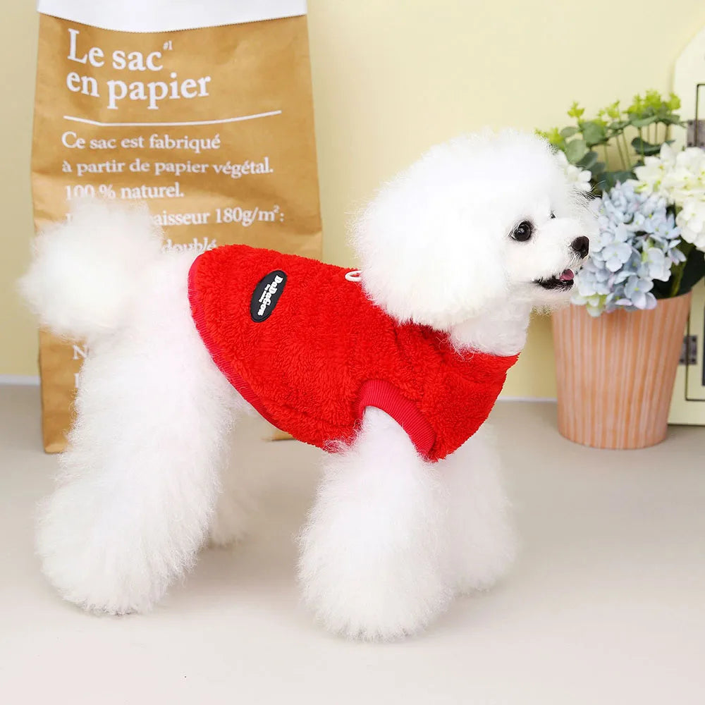 pet clothes Warm Fleece Dog Sweater for Small Pets