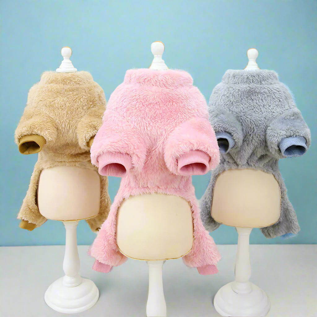 pet fashion Warm Fleece Dog Jumpsuit for Small Pets