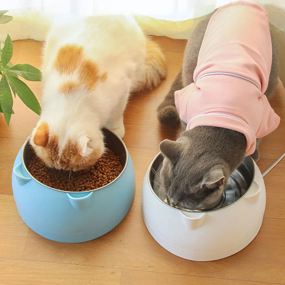 pet feeder
 Tilted Pet Bowl Non-Slip Raised Cat Dog Feeder