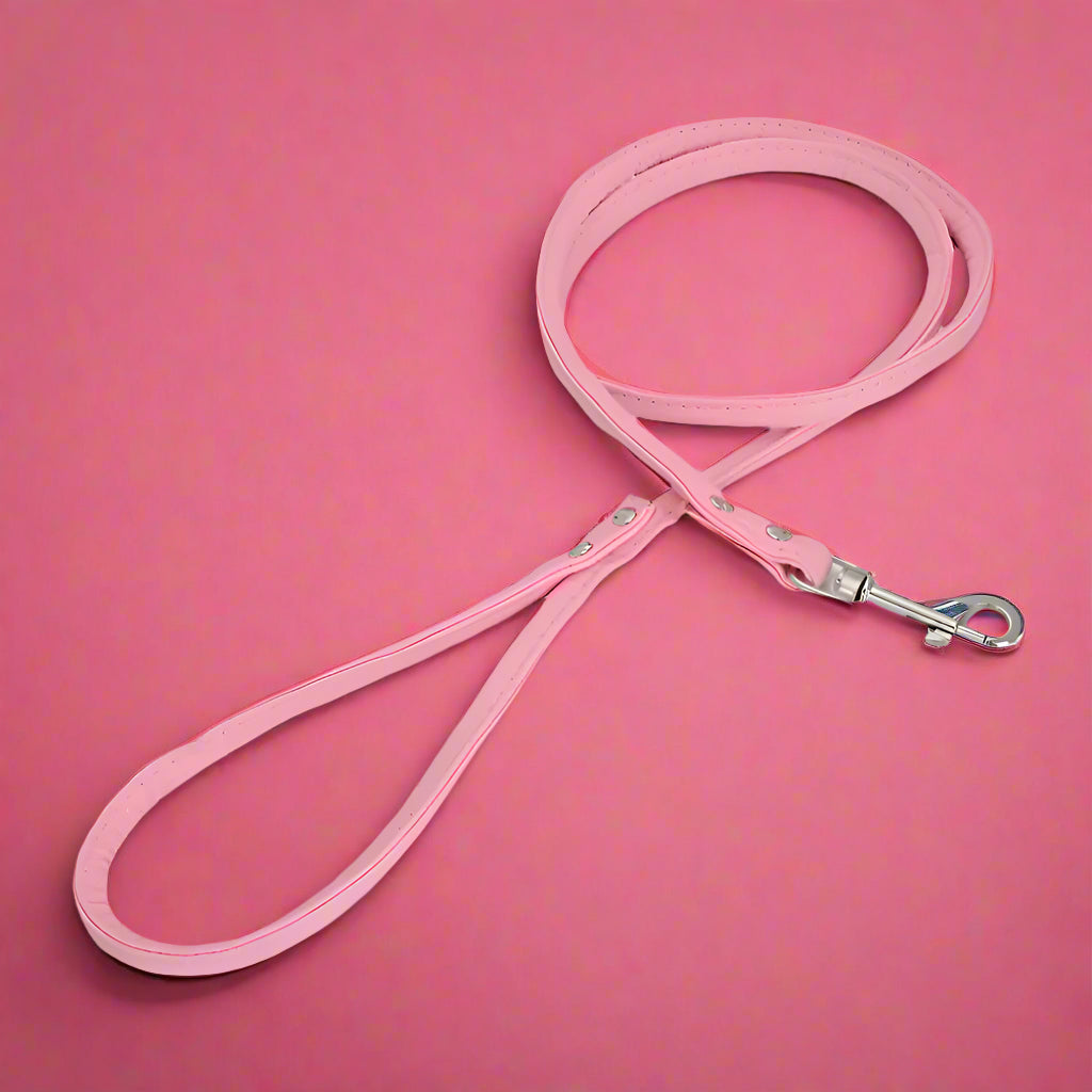 pet leash
 Colorful PU Rolled Dog Leash for Small Breeds