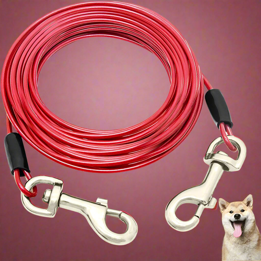 pet leash
 Strong Dog Cable Leash for Outdoor Use