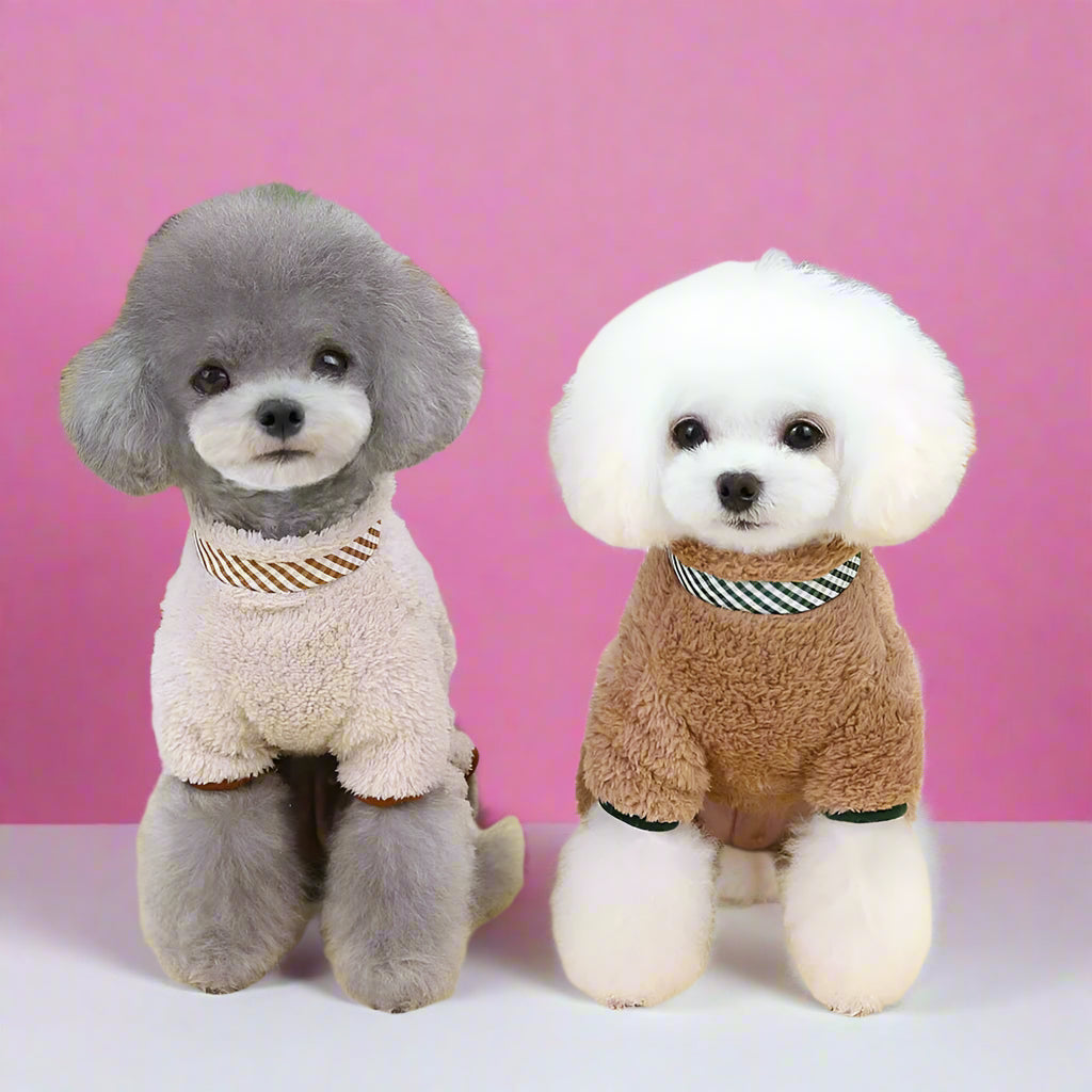 pet shop online Winter Plush Dog Jumpsuit for Small Pets