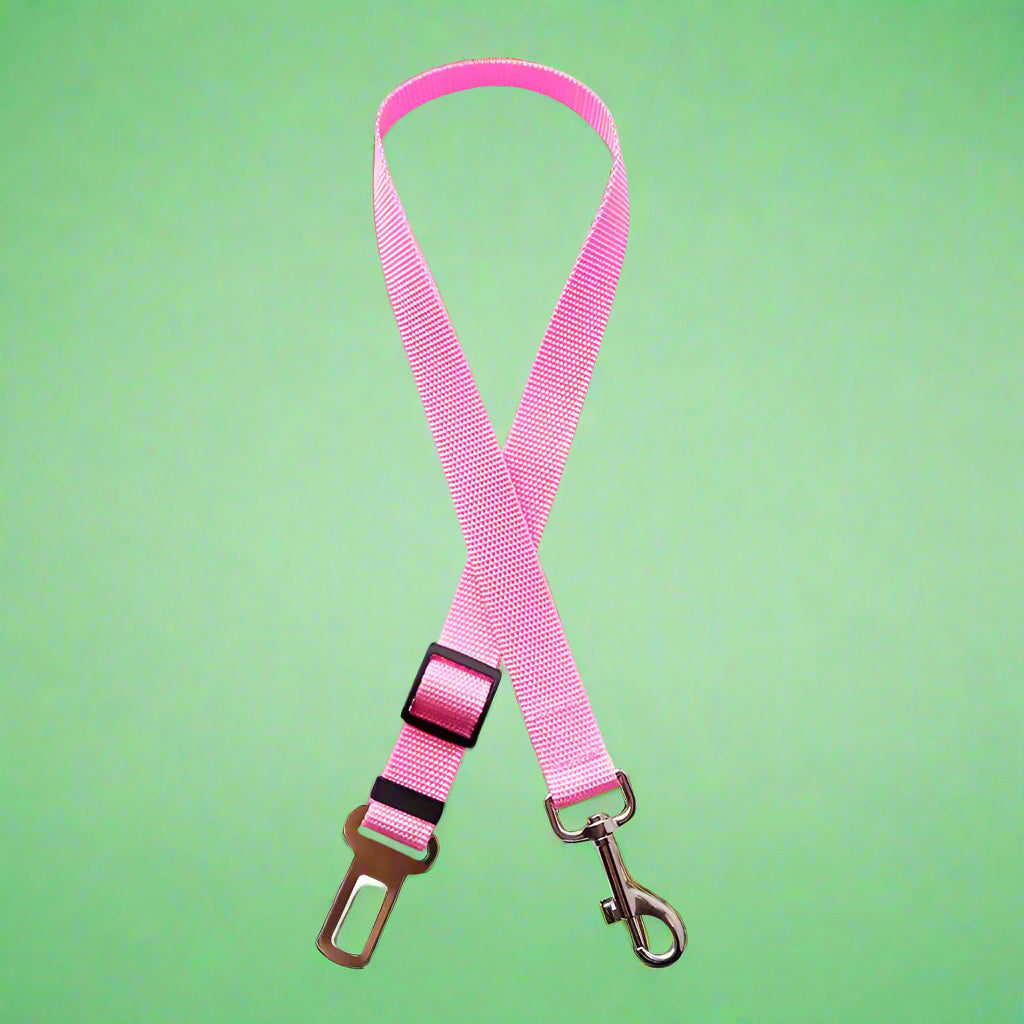 pink Adjustable Pet Car Seat Belt Safety Leash