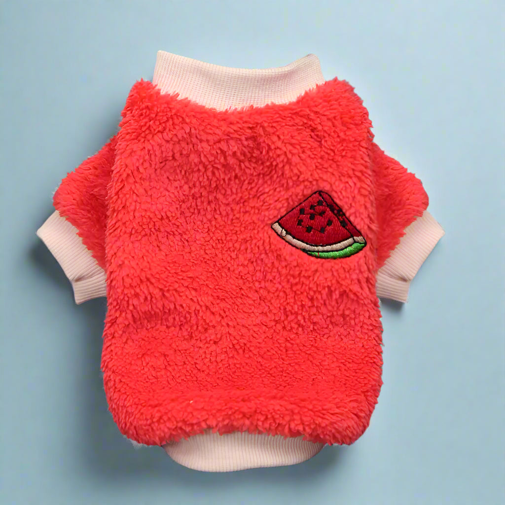 red Soft Fleece Winter Pet coat for Dogs & Cats