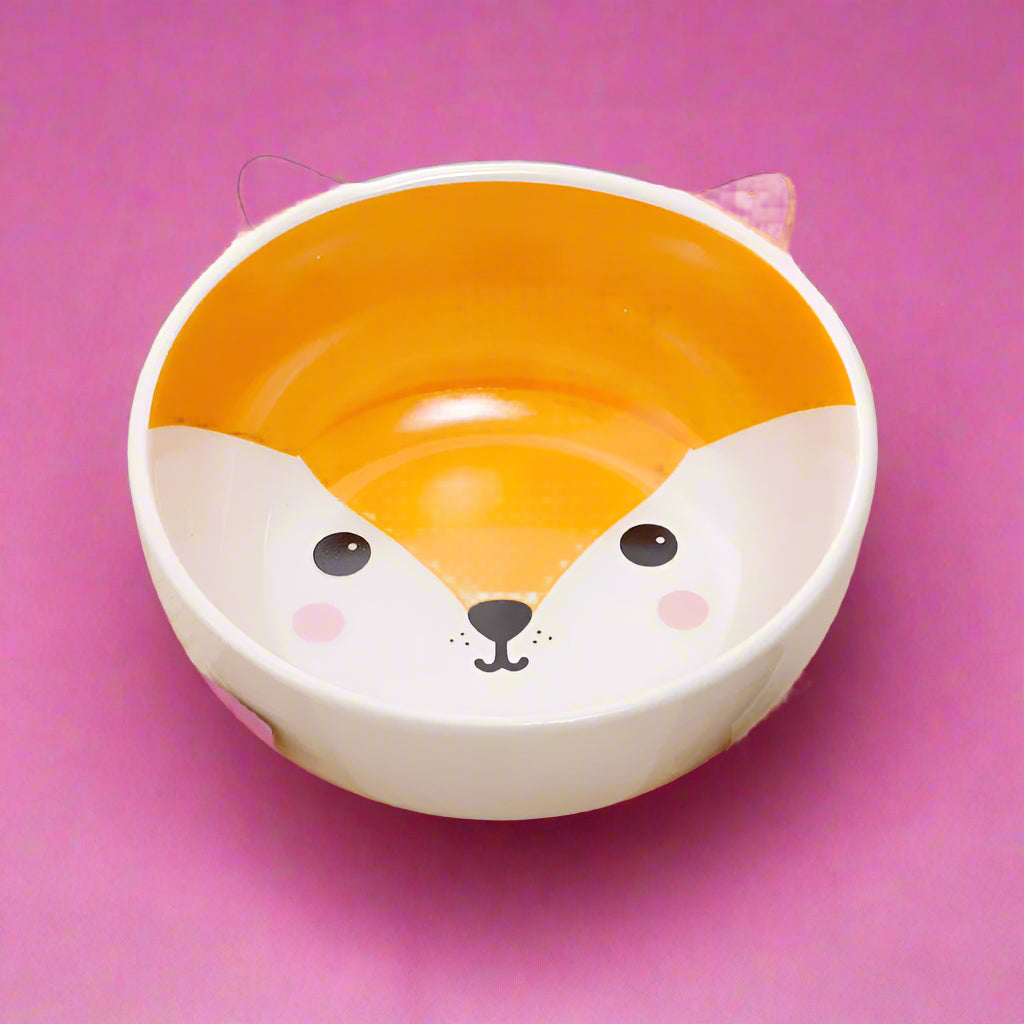 smart dog feeder
 Raised Ceramic Dog Bowl – No-Spill Cartoon Pet Dish