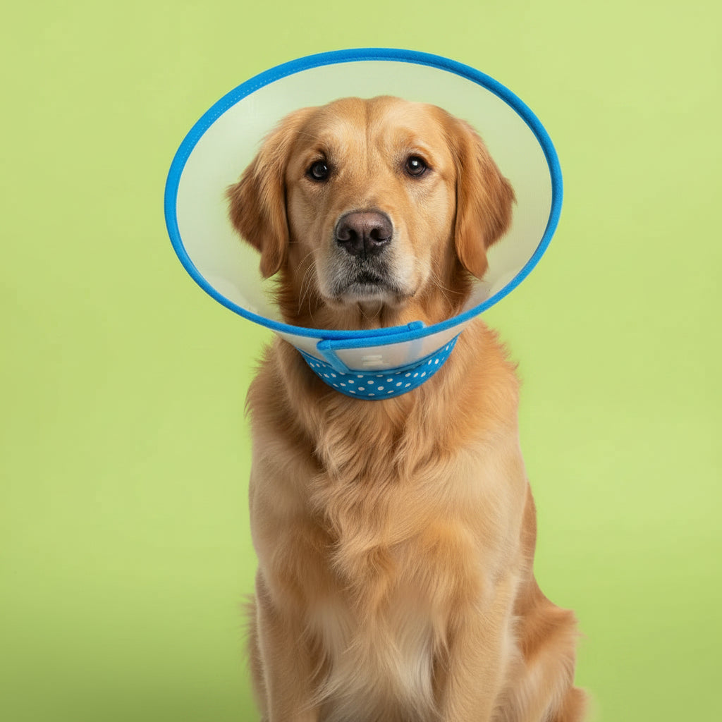 soft plastic dog cone Soft Adjustable Pet Recovery Cone Collar for Dogs & Cats