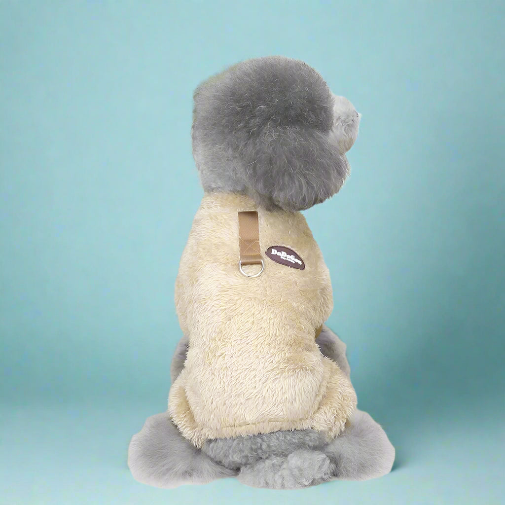 stylish clothes for small dogs Warm Fleece Dog Jumpsuit for Small Pets