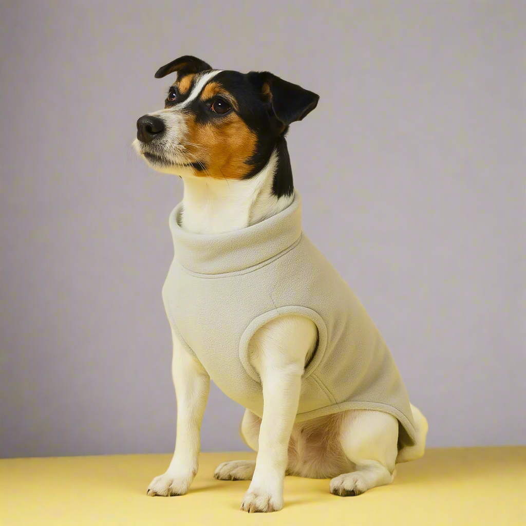 vest for dogs in gray for cold weather