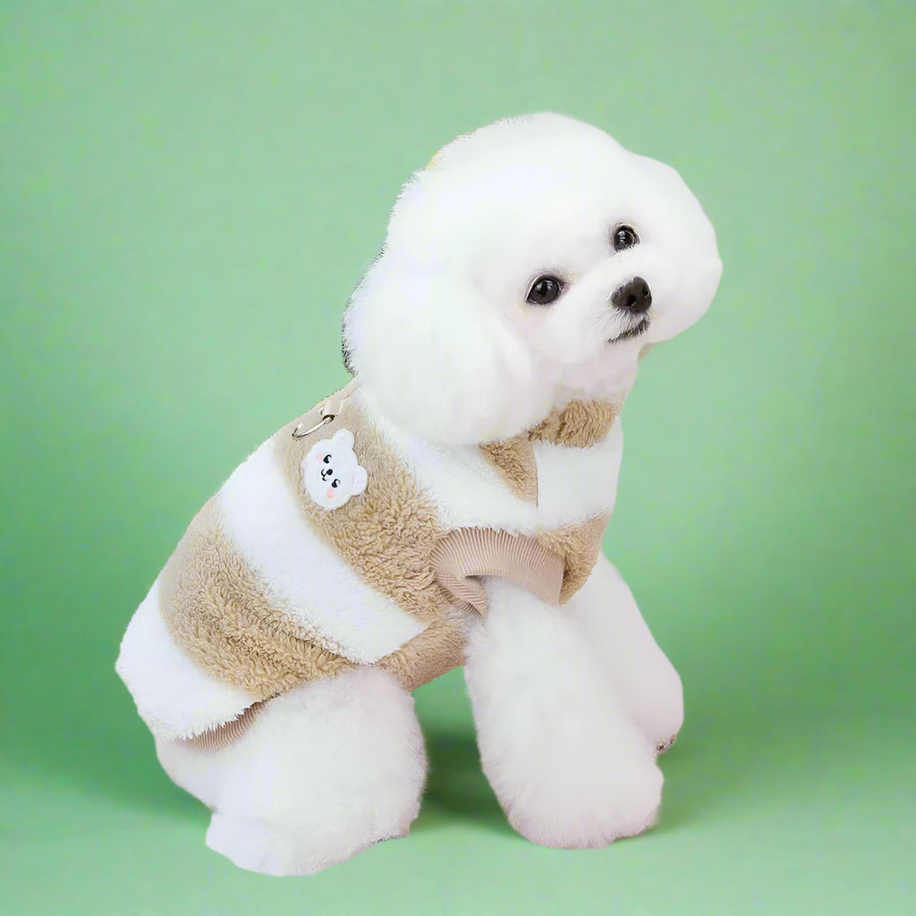 warm winter coats for pets Fleece Pet Sweater for Small Dogs & Cats 

